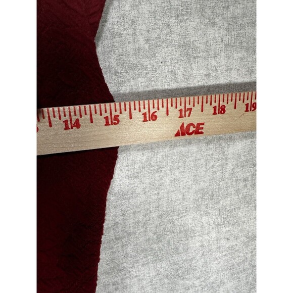 NWT Eyelash Couture Textured Maroon Red Dress Size Medium Juniors Fit and Flare - Picture 3 of 7